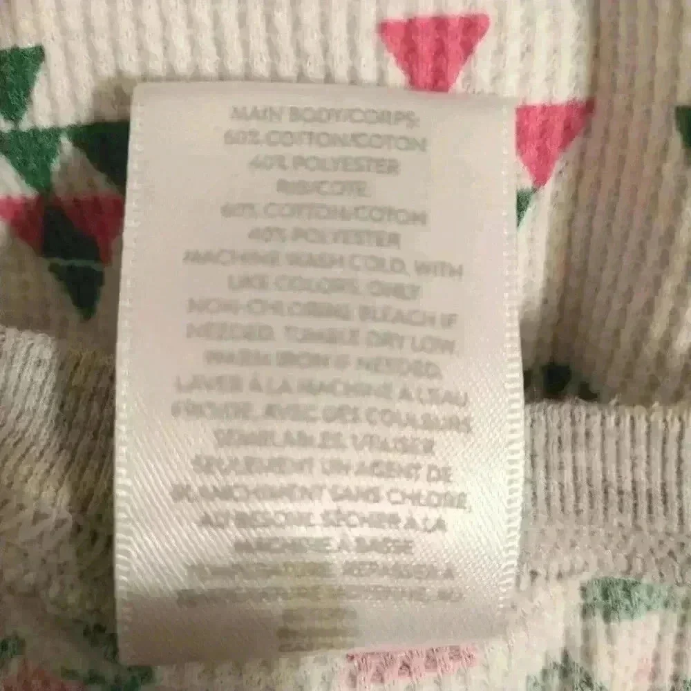 Kids Size 6 Christmas Tree Pijamas Sleepwear Nordstrom Red Green White Gray